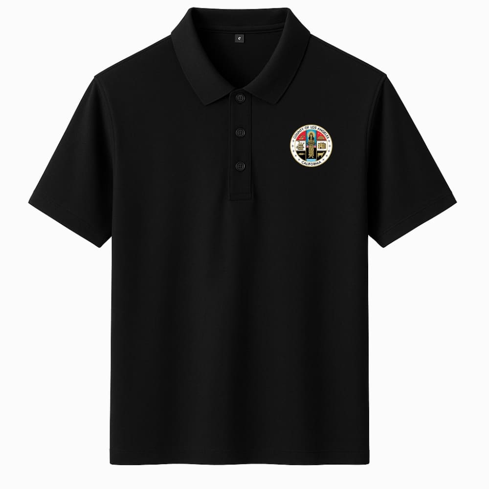 LA County Embroidered Polo