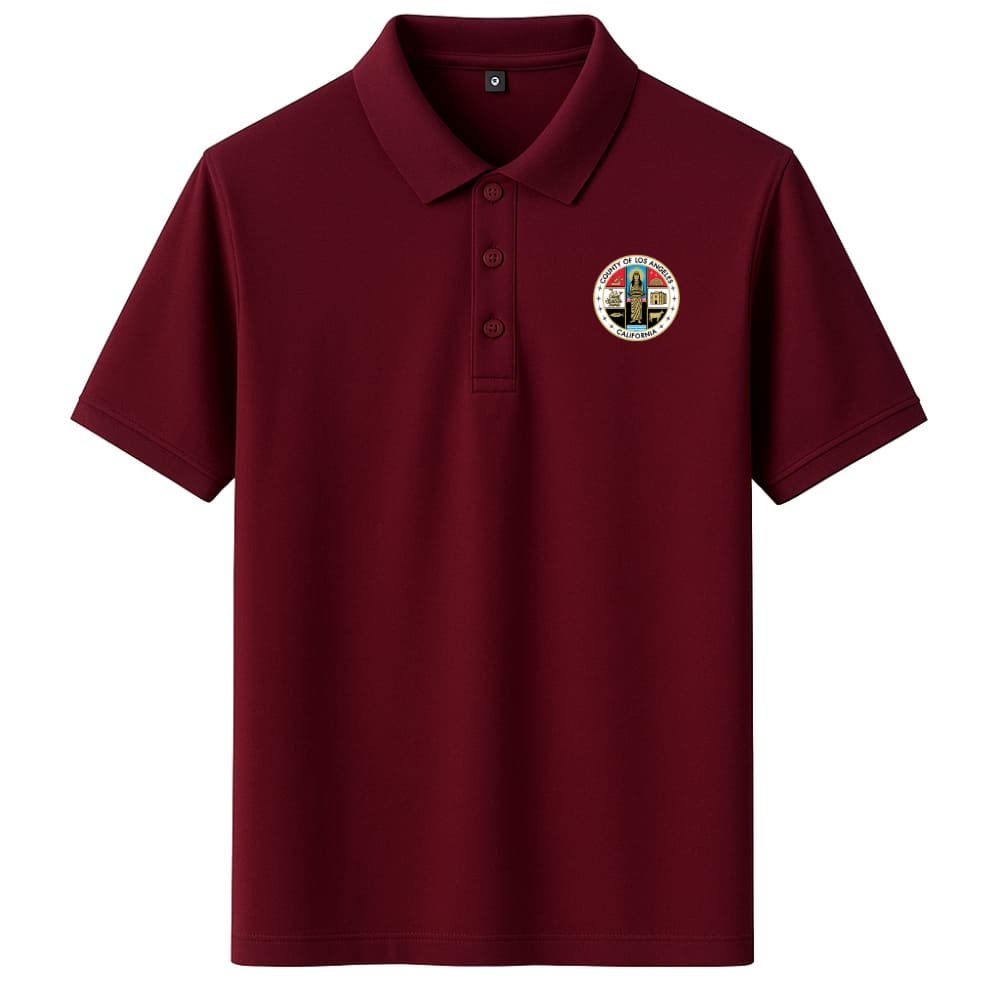 LA County Embroidered Polo