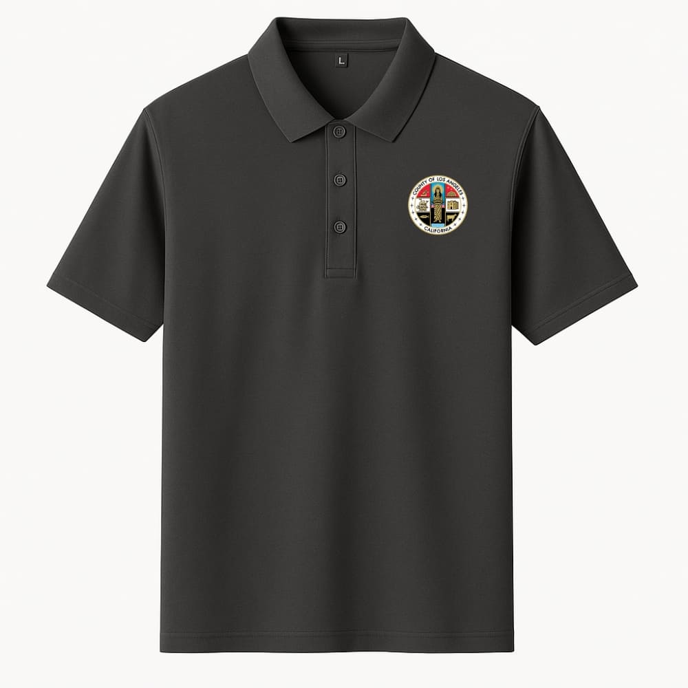 LA County Embroidered Polo
