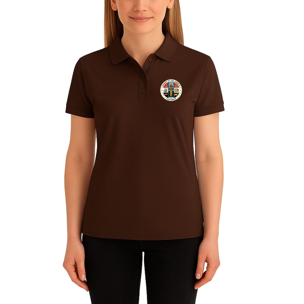 LA County Embroidered Women's Polo