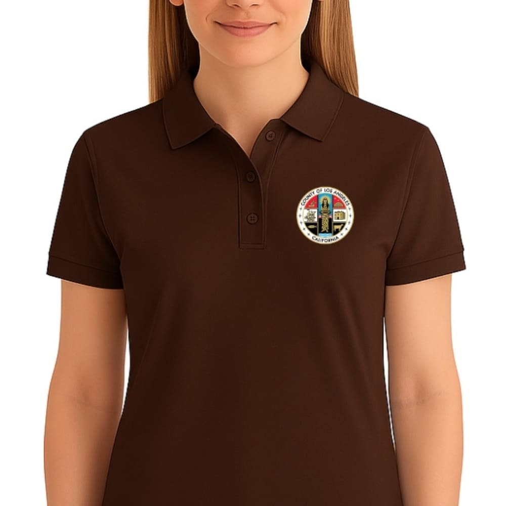 LA County Embroidered Women's Polo