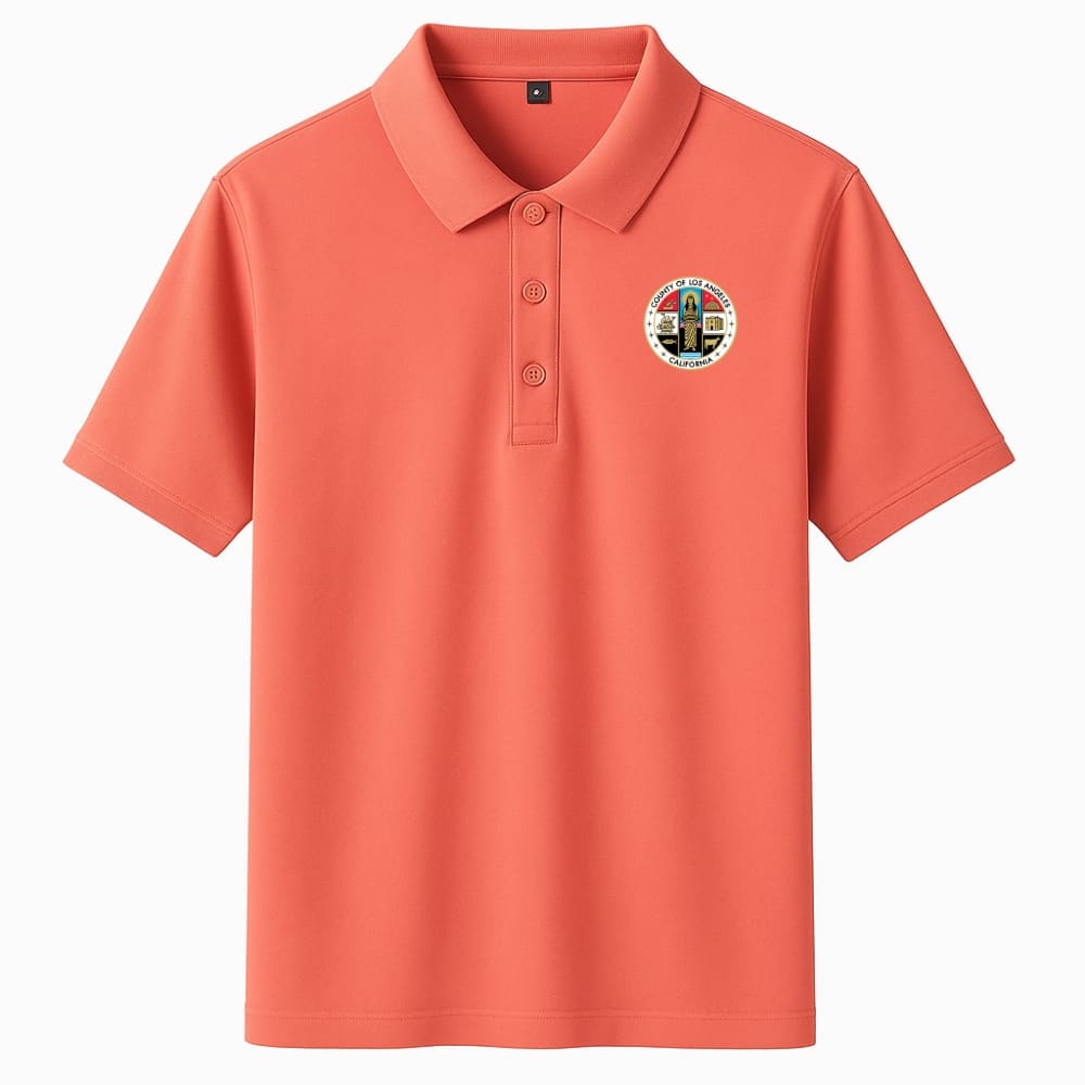 LA County Embroidered Polo