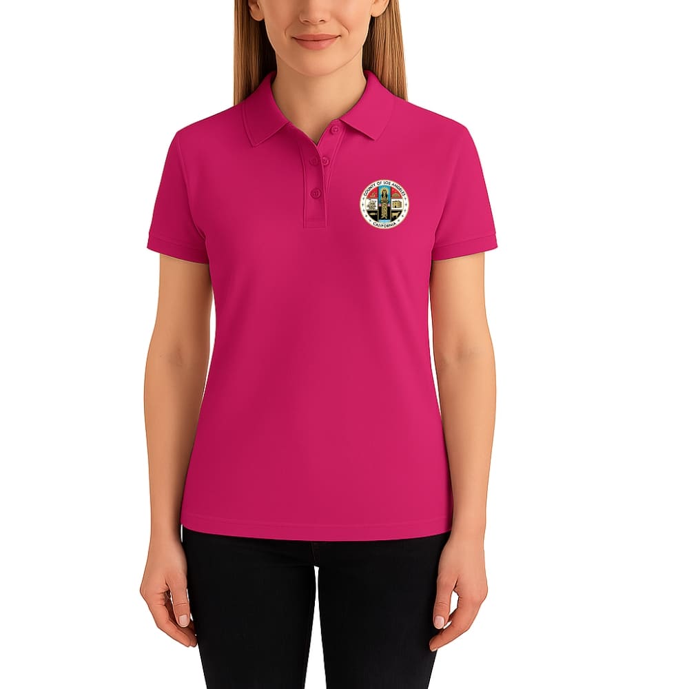 LA County Embroidered Women's Polo