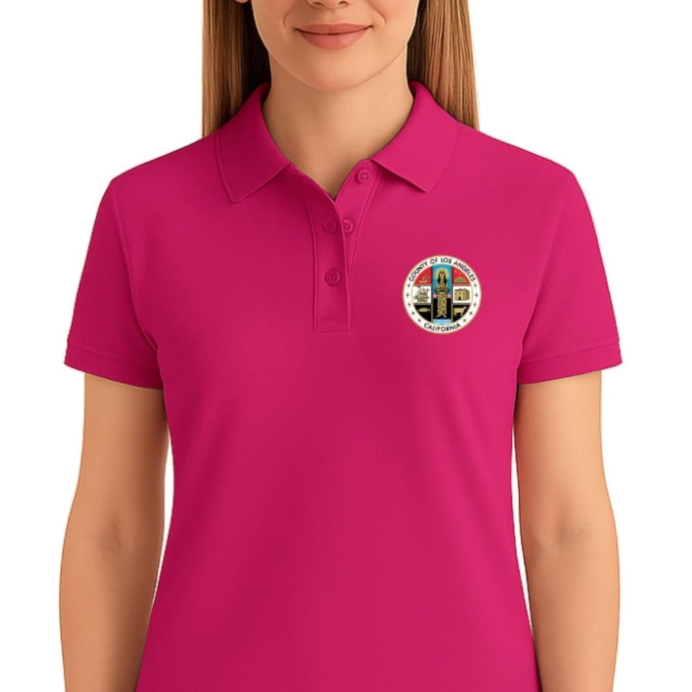 LA County Embroidered Women's Polo