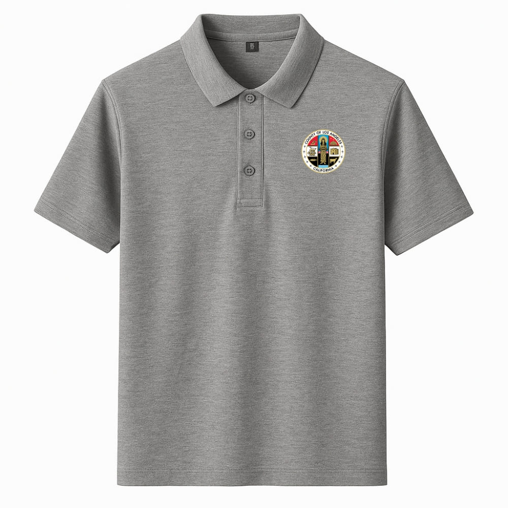 LA County Embroidered Polo