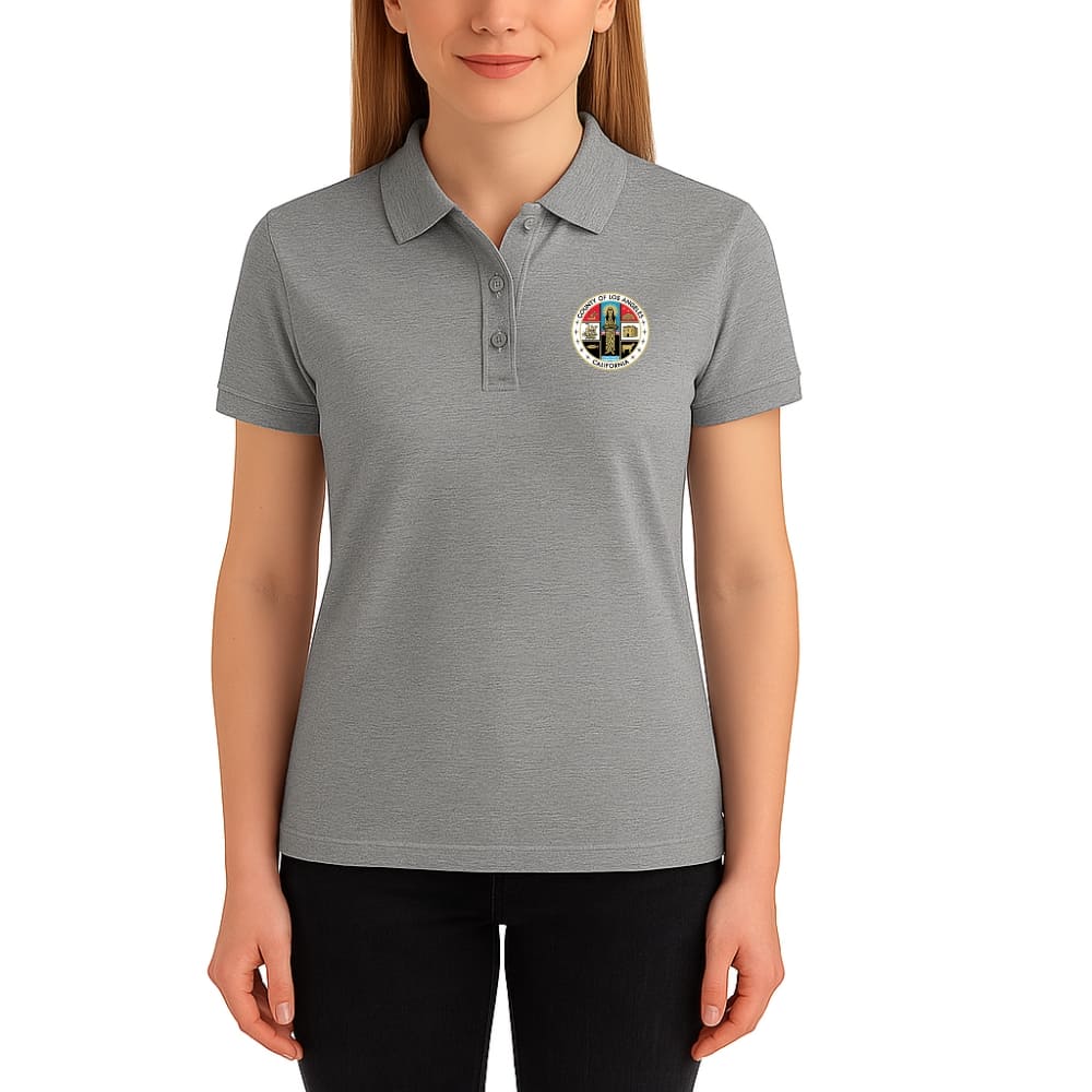 LA County Embroidered Women's Polo