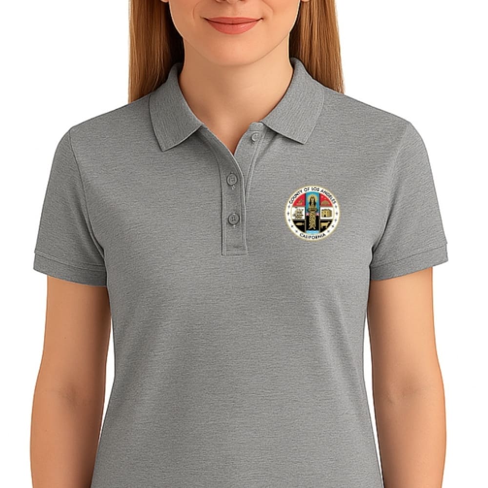 LA County Embroidered Women's Polo