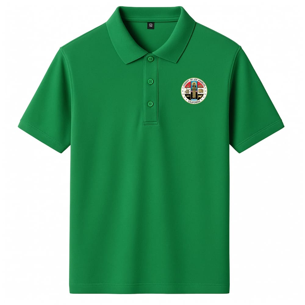 LA County Embroidered Polo