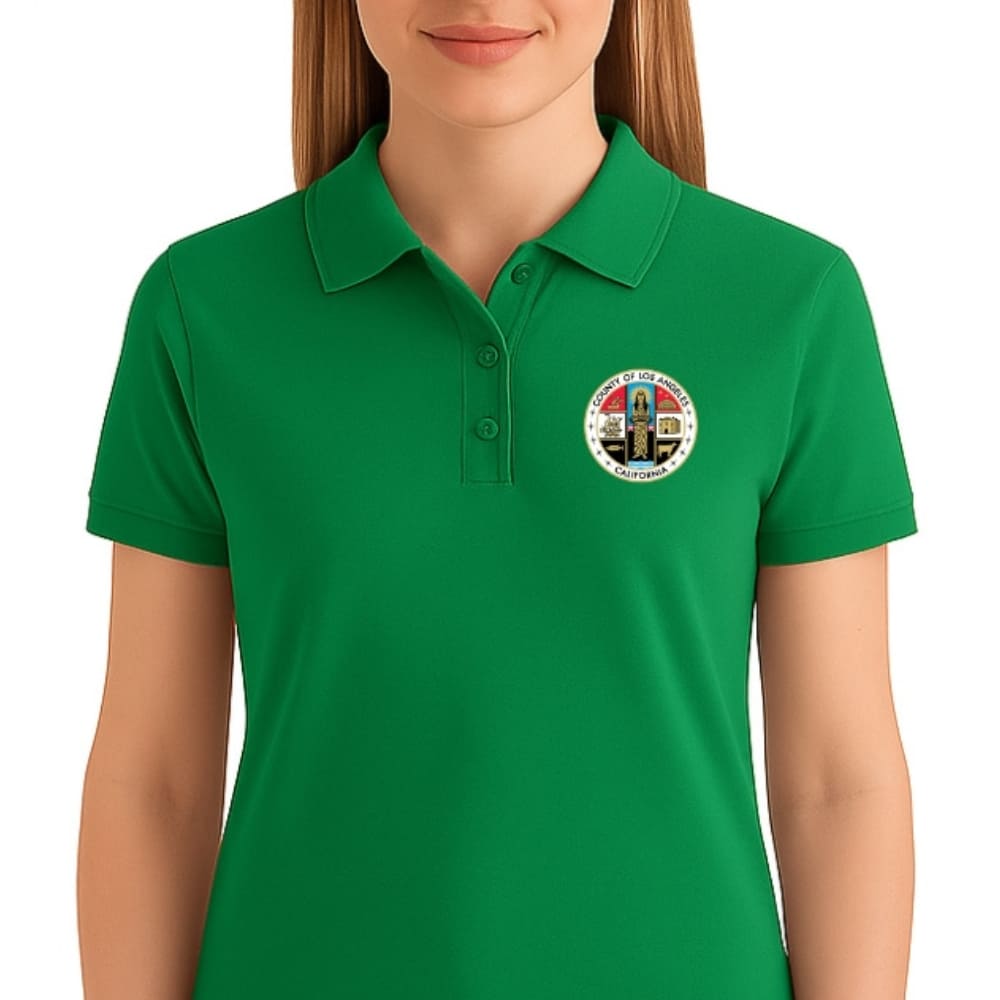 LA County Embroidered Women's Polo