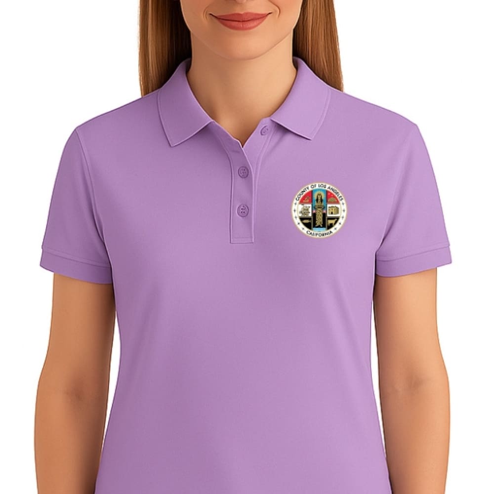LA County Embroidered Women's Polo