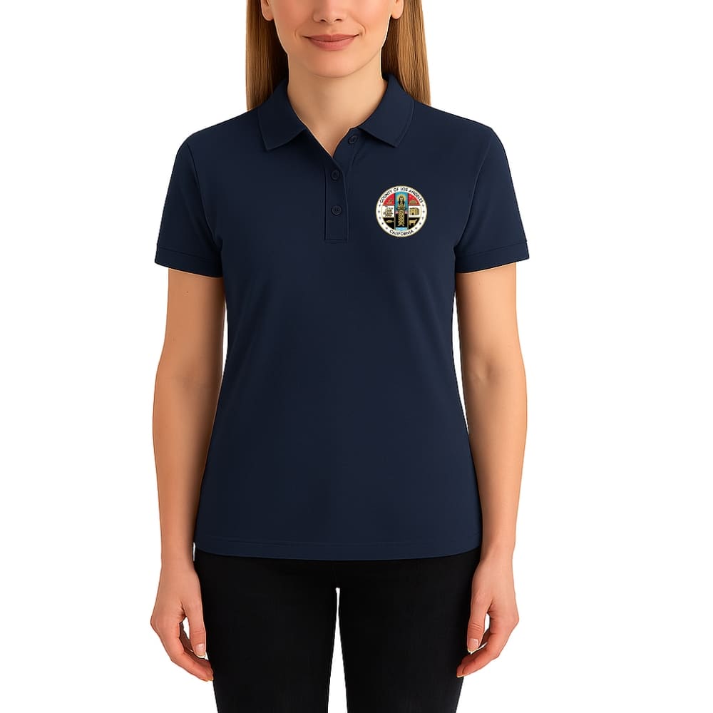 LA County Embroidered Women's Polo