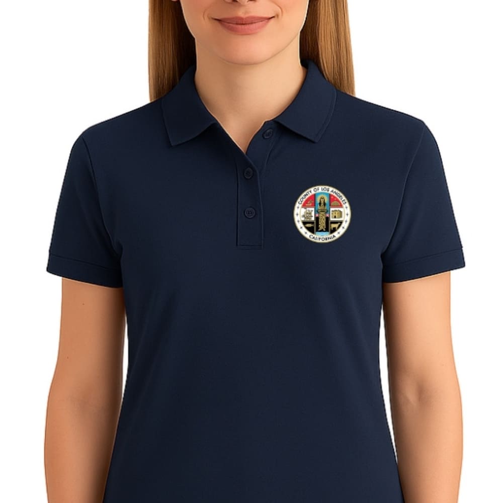 LA County Embroidered Women's Polo