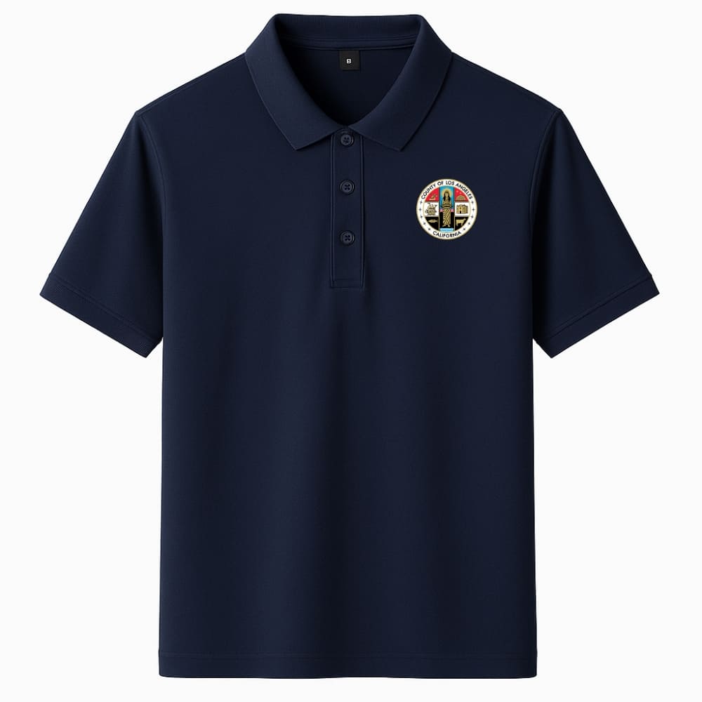 LA County Embroidered Polo