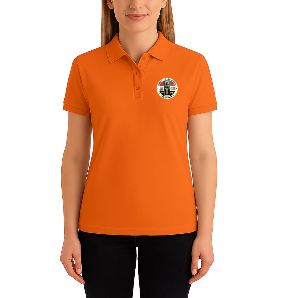 LA County Embroidered Women's Polo