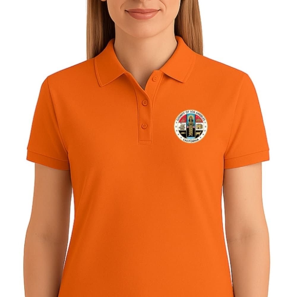 LA County Embroidered Women's Polo