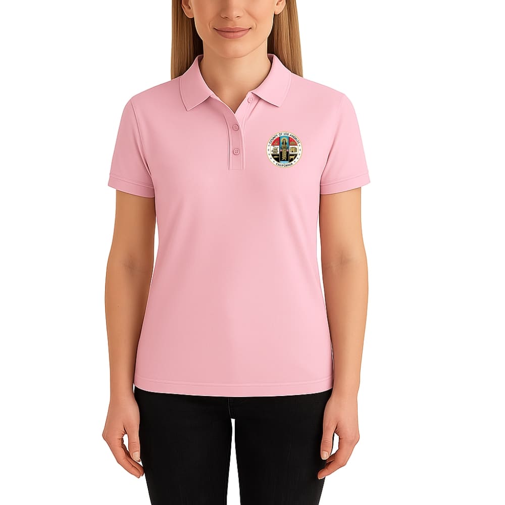 LA County Embroidered Women's Polo