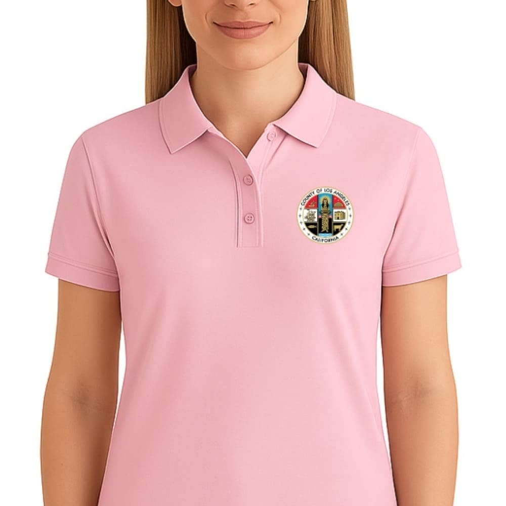 LA County Embroidered Women's Polo