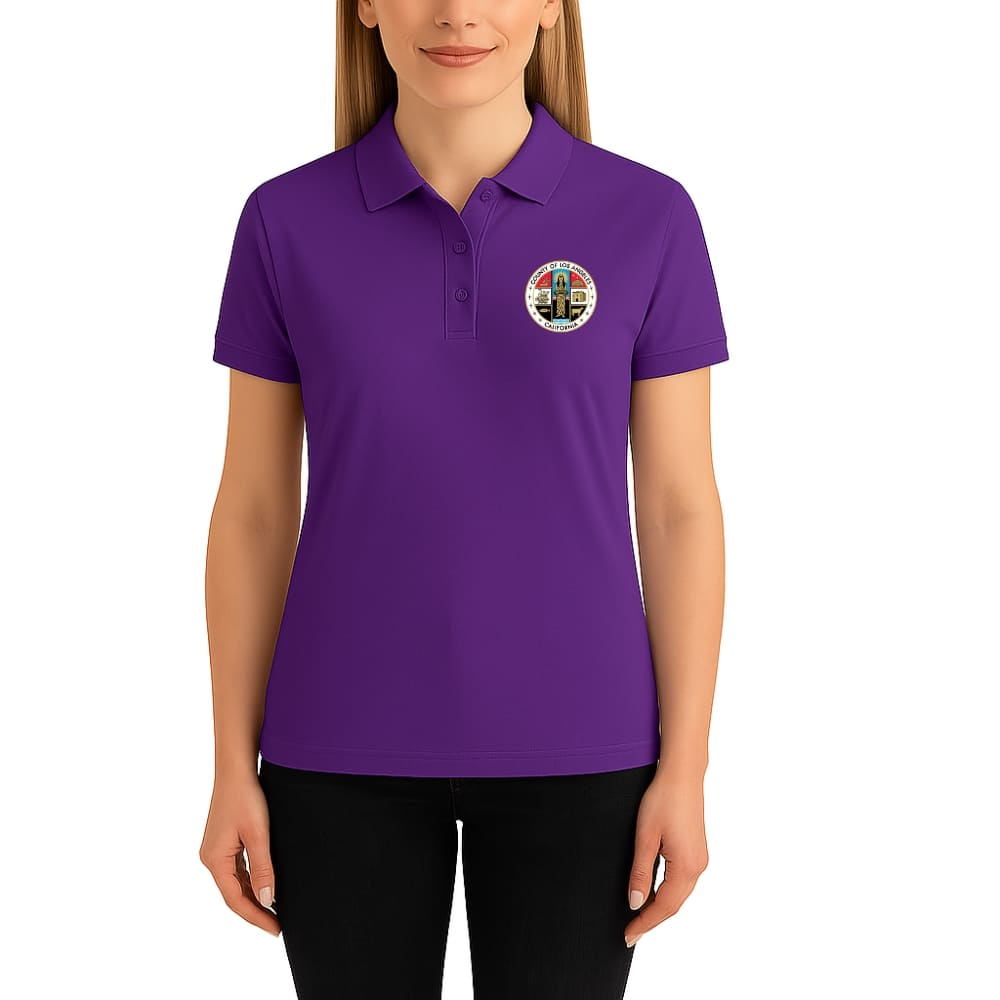 LA County Embroidered Women's Polo