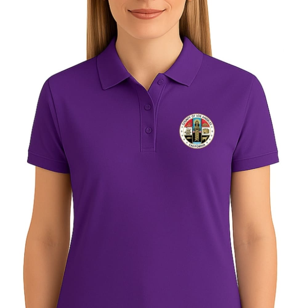 LA County Embroidered Women's Polo