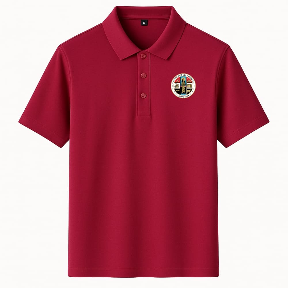 LA County Embroidered Polo