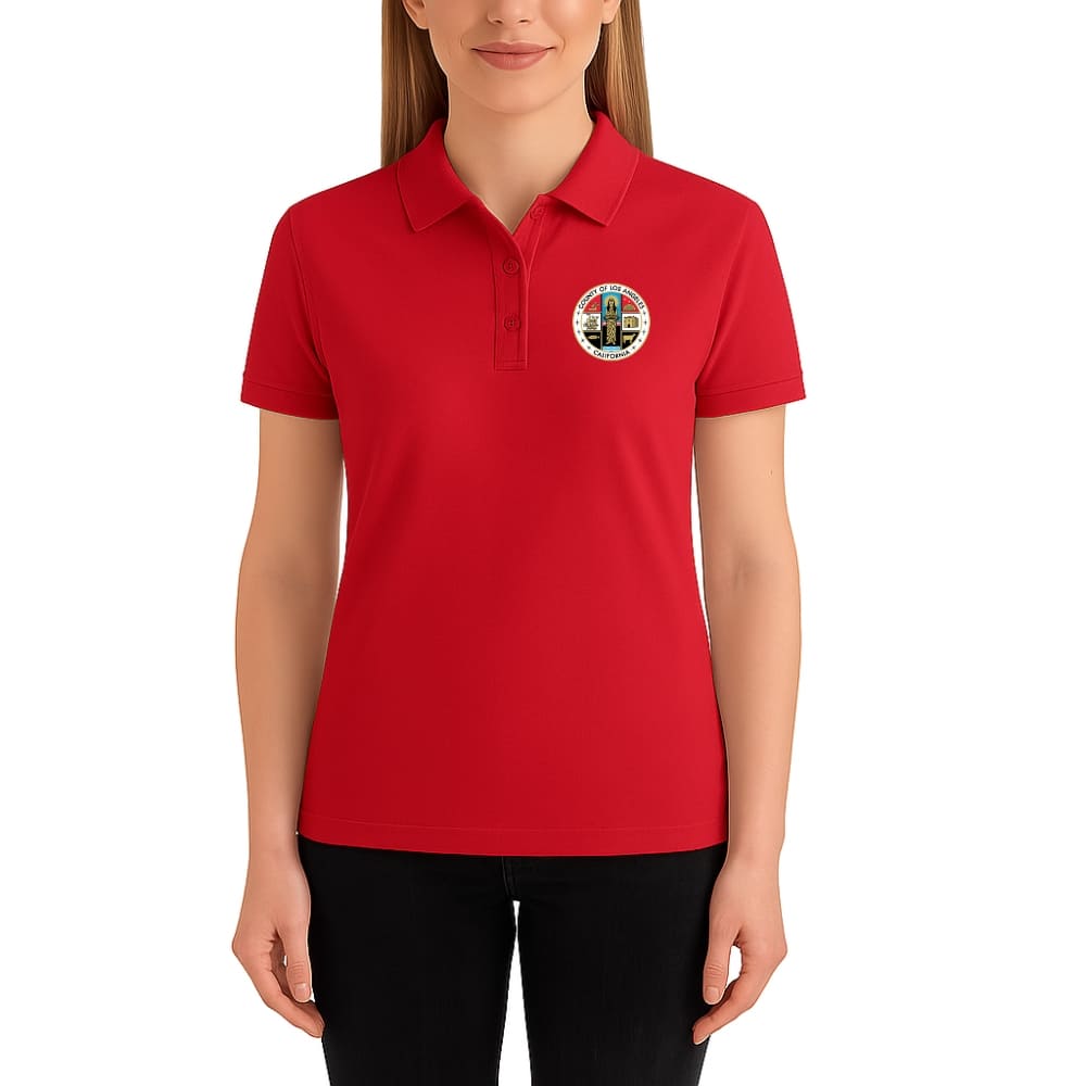 LA County Embroidered Women's Polo