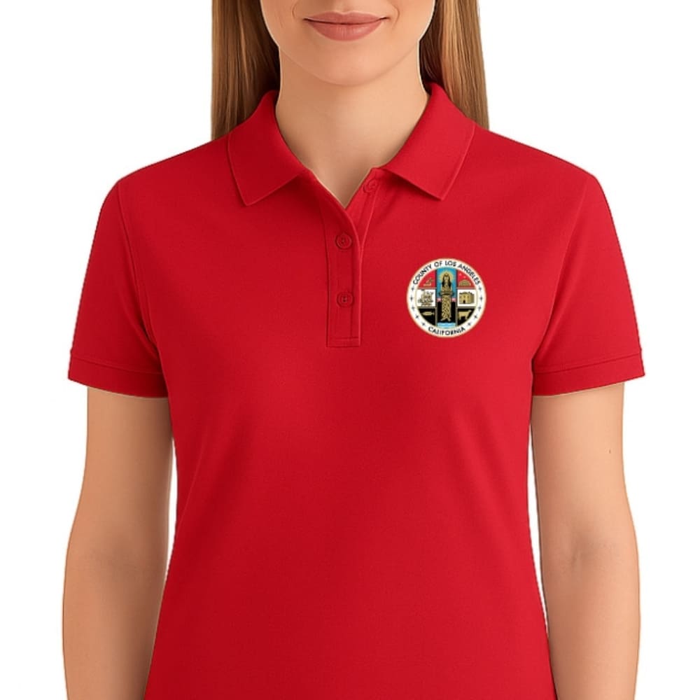 LA County Embroidered Women's Polo