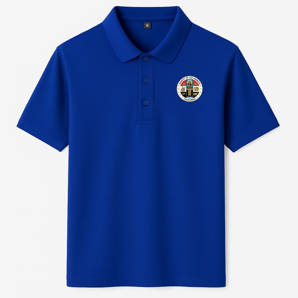 LA County Embroidered Polo