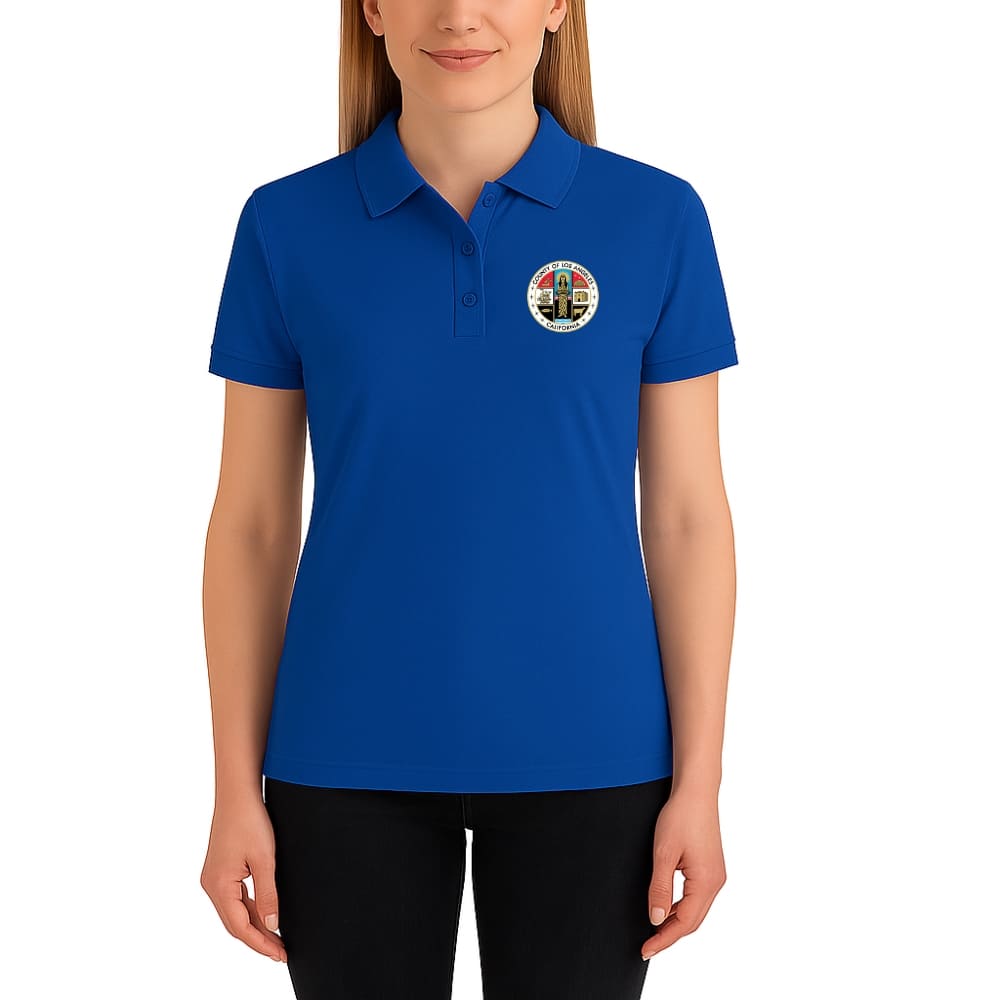 LA County Embroidered Women's Polo