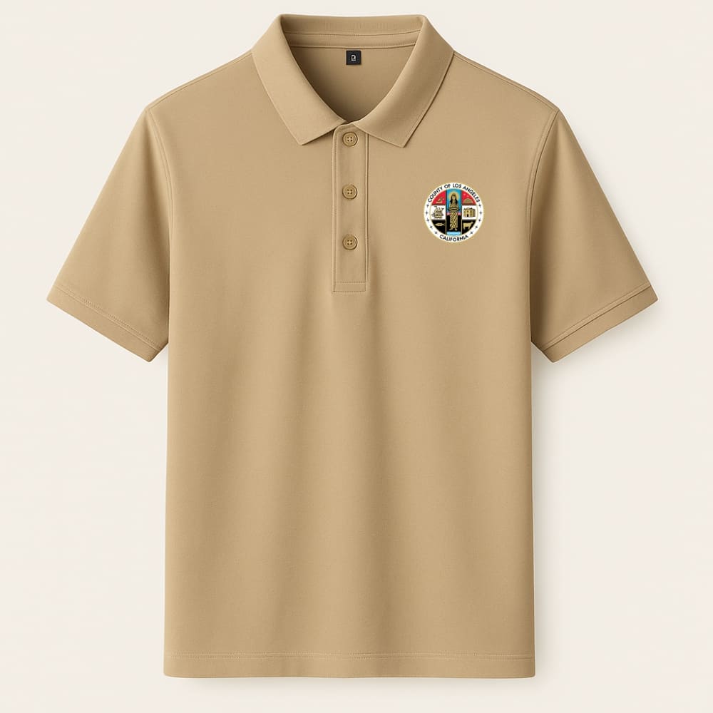 LA County Embroidered Polo