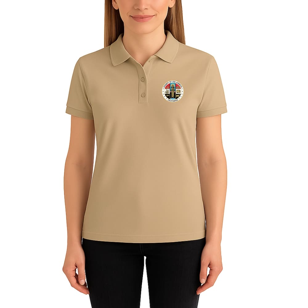 LA County Embroidered Women's Polo