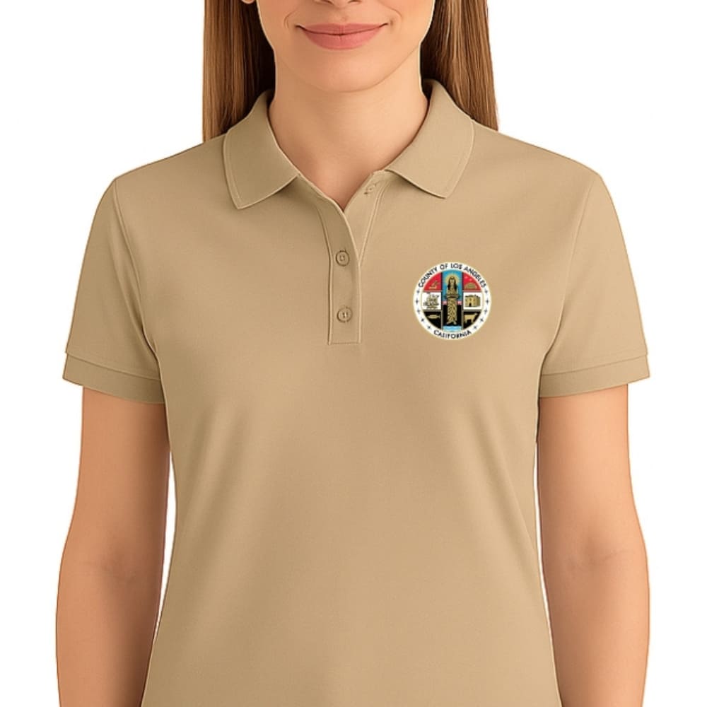 LA County Embroidered Women's Polo