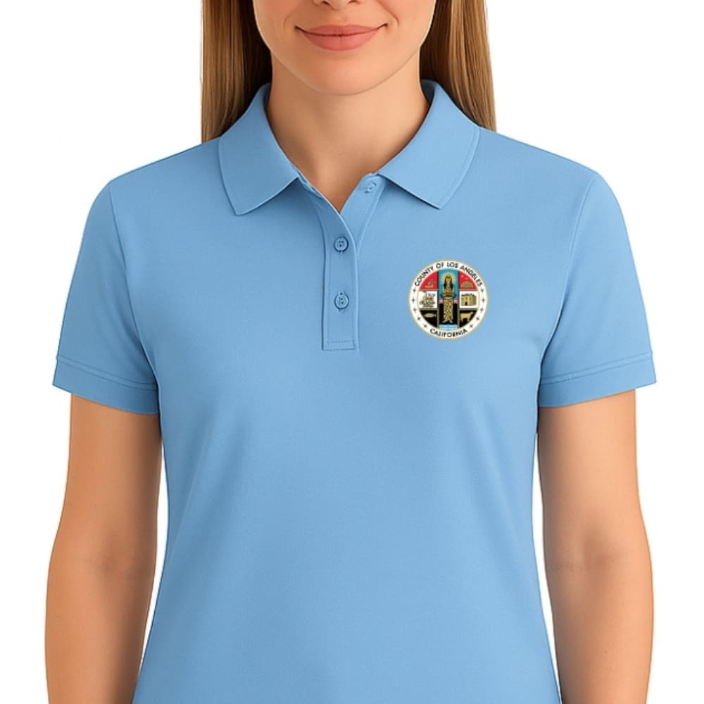 LA County Embroidered Women's Polo