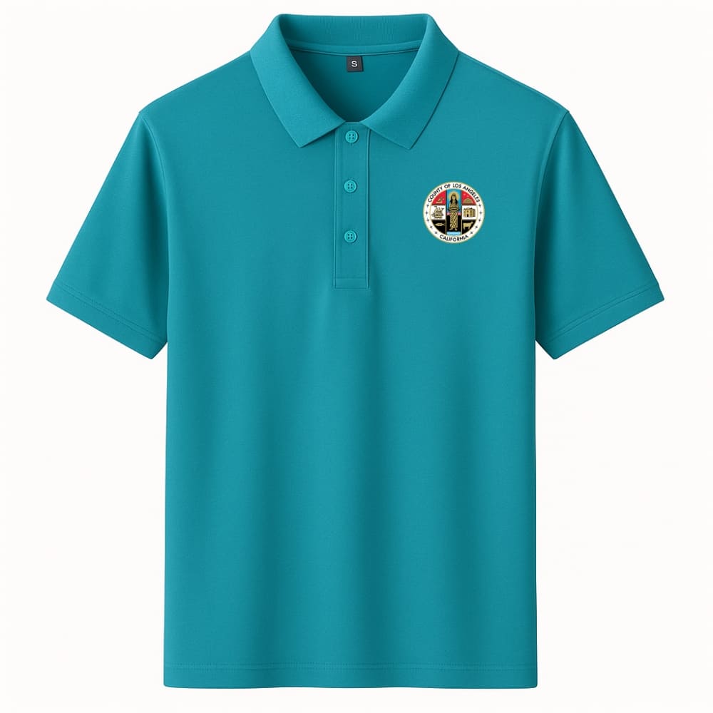 LA County Embroidered Polo