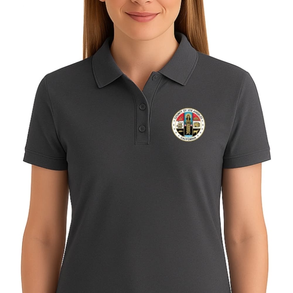 LA County Embroidered Women's Polo