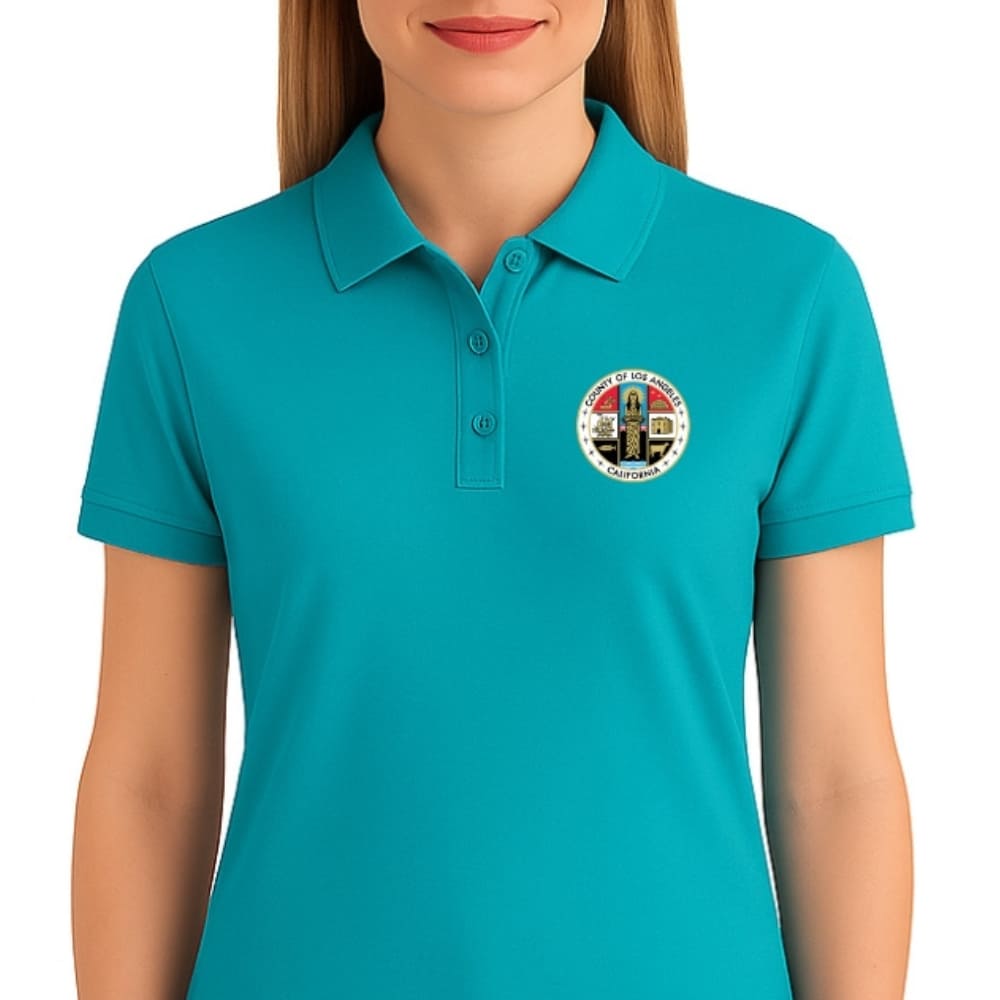 LA County Embroidered Women's Polo