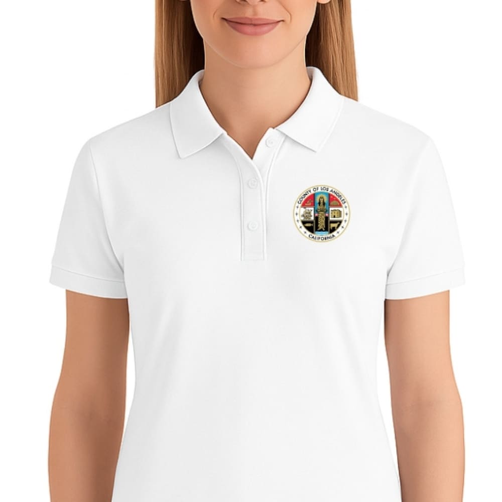LA County Embroidered Women's Polo