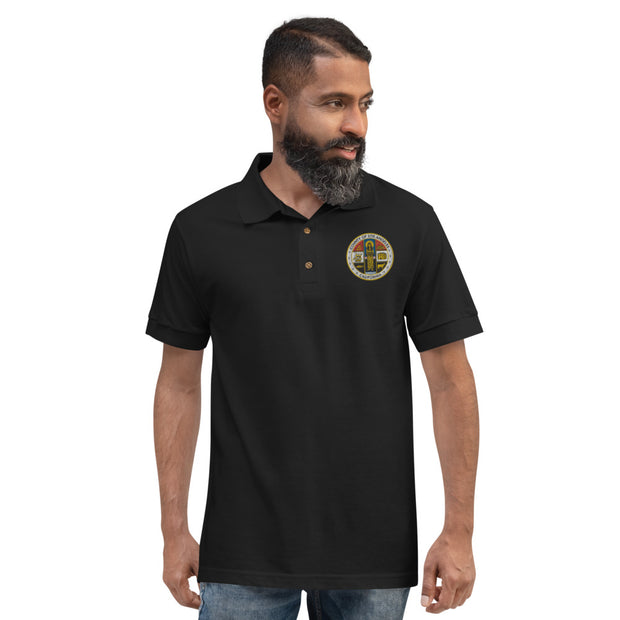 LA County Embroidered Polo