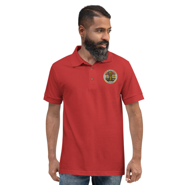 LA County Embroidered Polo