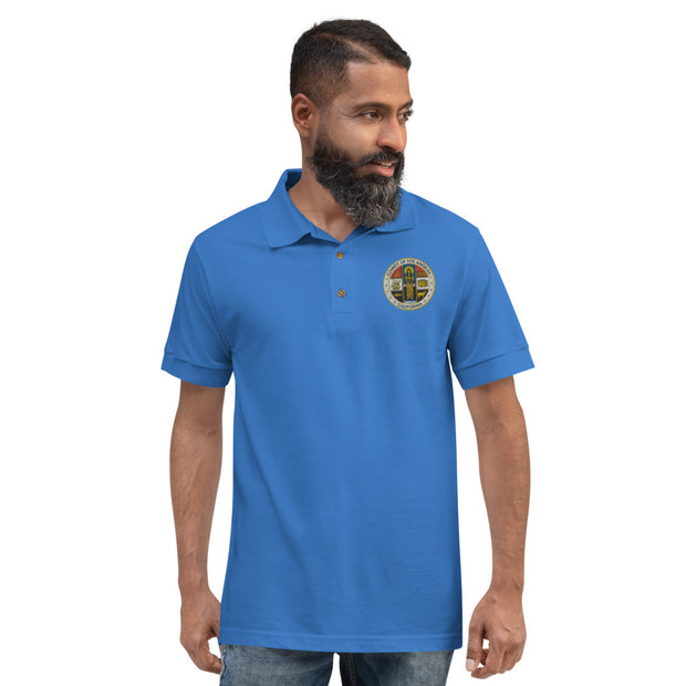 LA County Embroidered Polo