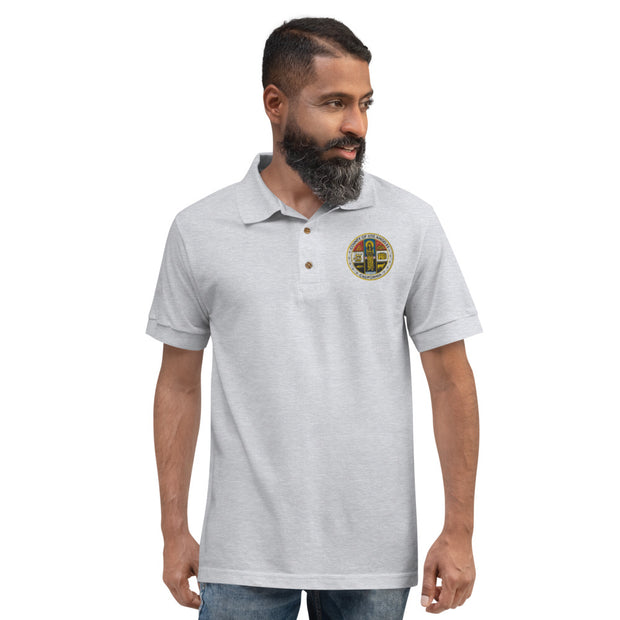 LA County Embroidered Polo
