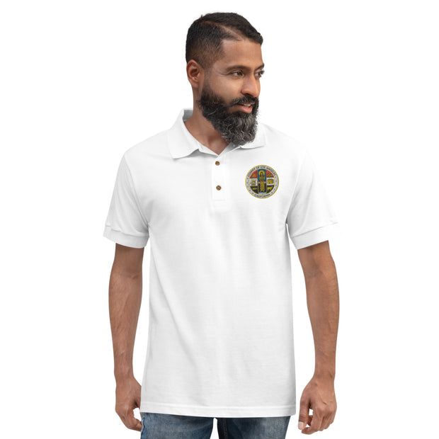 LA County Embroidered Polo