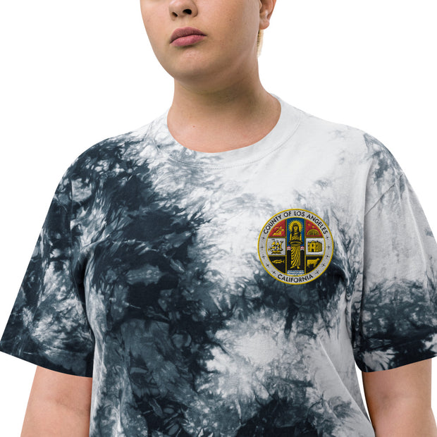Embroidered Tie-Dye County T-shirt