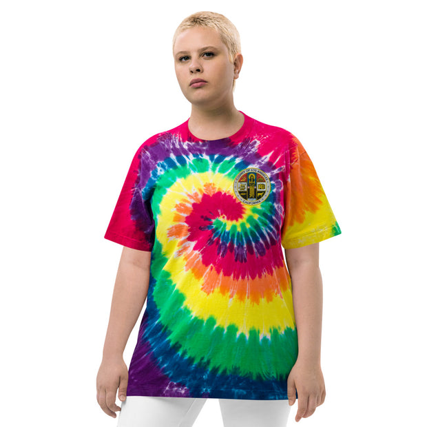 Embroidered Tie-Dye County T-shirt