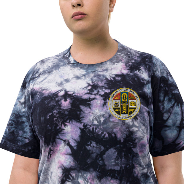 Embroidered Tie-Dye County T-shirt