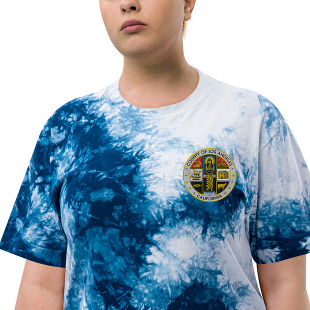 Embroidered Tie-Dye County T-shirt