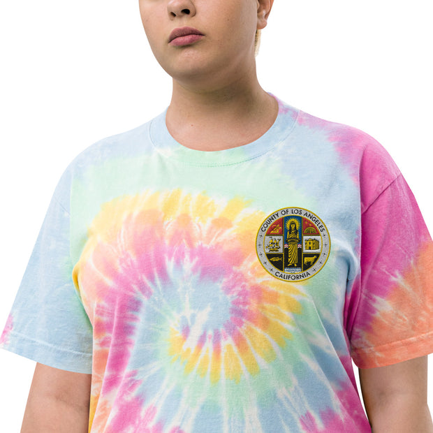 Embroidered Tie-Dye County T-shirt