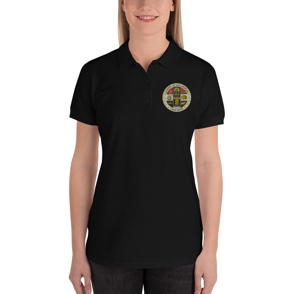 LA County Embroidered Women's Polo