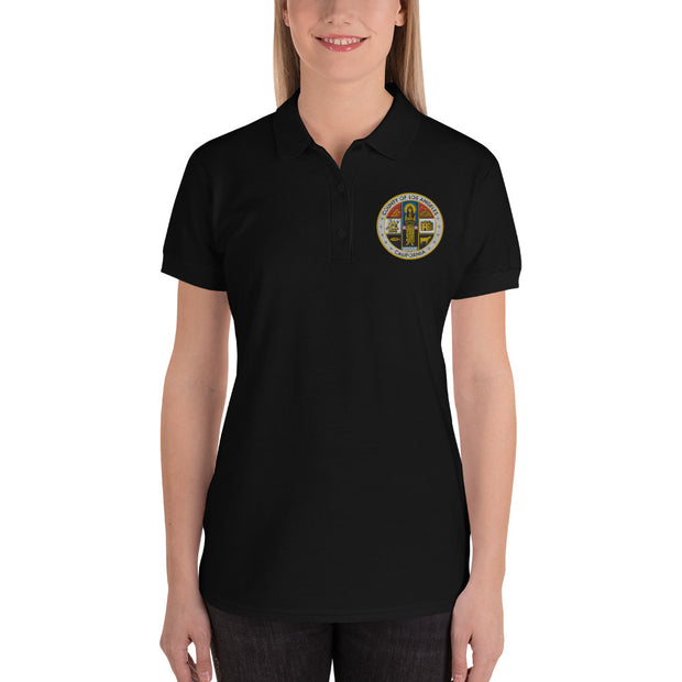 LA County Embroidered Women's Polo