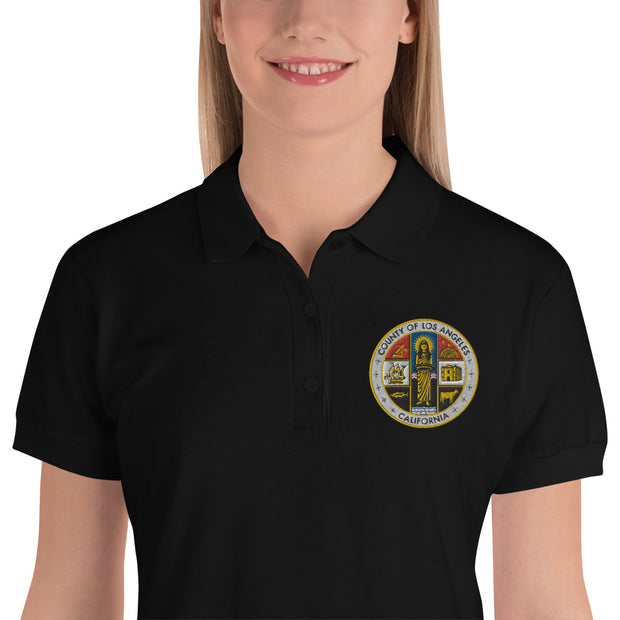 LA County Embroidered Women's Polo