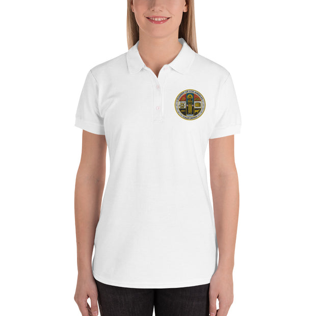 LA County Embroidered Women's Polo